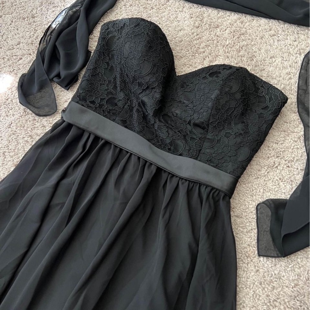 Mari Lee by Madeline Gardner | Formal Black Strapless Dress | Size 16